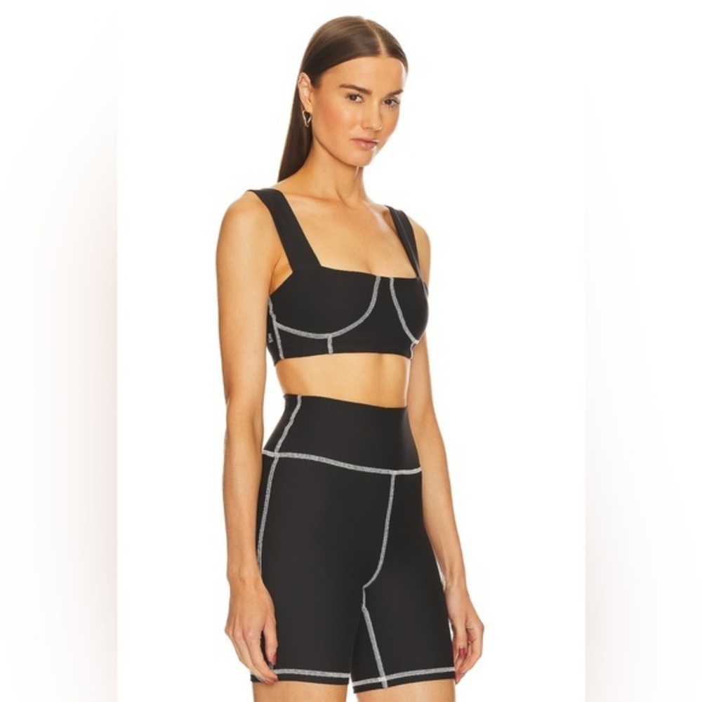 Weworewhat Corset Bra Top in Black Size Small